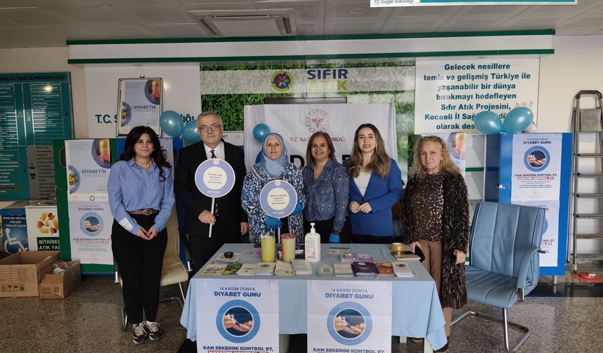 Diyabet için bilgilendirme ve farkındalık standı kuruldu