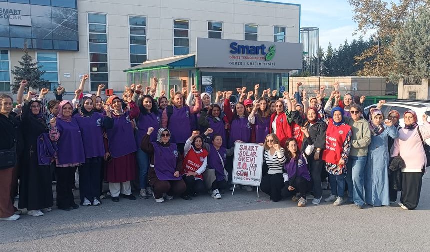 Kadın Komisyonu'ndan Smart Solar Grevine Dayanışma Ziyareti