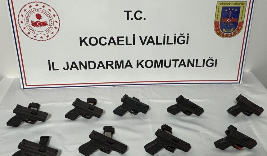Darıca'da 9 Ruhsatsız Tabanca Ele Geçirildi, 3 Gözaltı!