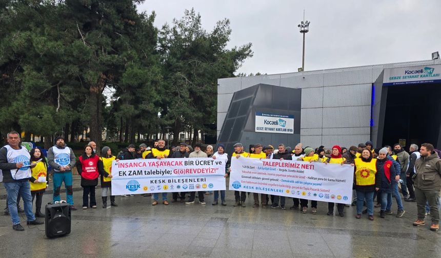 Gebze’de Kamu Emekçileri Sokağa İndi: Geçinemiyoruz!