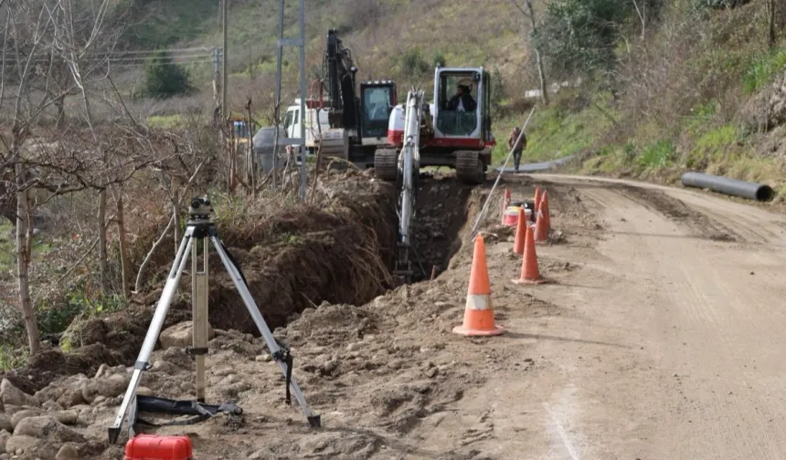 Ordu'da altyapı çalışmaları hız kesmeden sürüyor